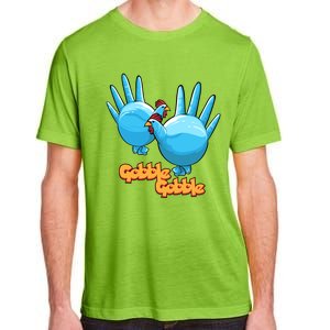 Gobble Gobble Funny Thanksgiving Turkey Adult ChromaSoft Performance T-Shirt