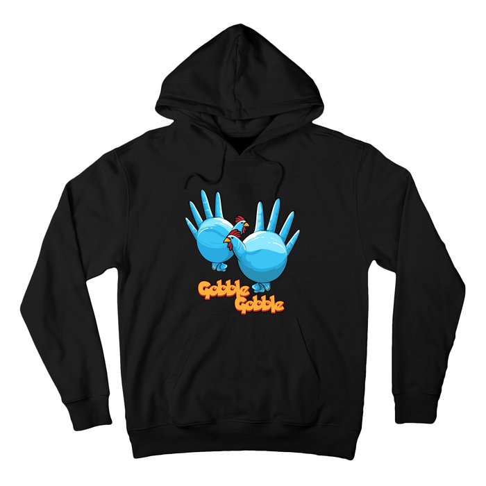 Gobble Gobble Funny Thanksgiving Turkey Hoodie