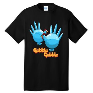 Gobble Gobble Funny Thanksgiving Turkey Tall T-Shirt