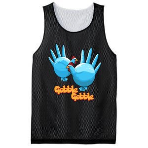 Gobble Gobble Funny Thanksgiving Turkey Mesh Reversible Basketball Jersey Tank