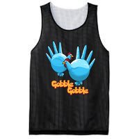 Gobble Gobble Funny Thanksgiving Turkey Mesh Reversible Basketball Jersey Tank