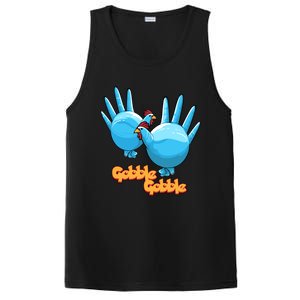 Gobble Gobble Funny Thanksgiving Turkey PosiCharge Competitor Tank