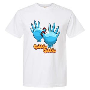 Gobble Gobble Funny Thanksgiving Turkey Garment-Dyed Heavyweight T-Shirt