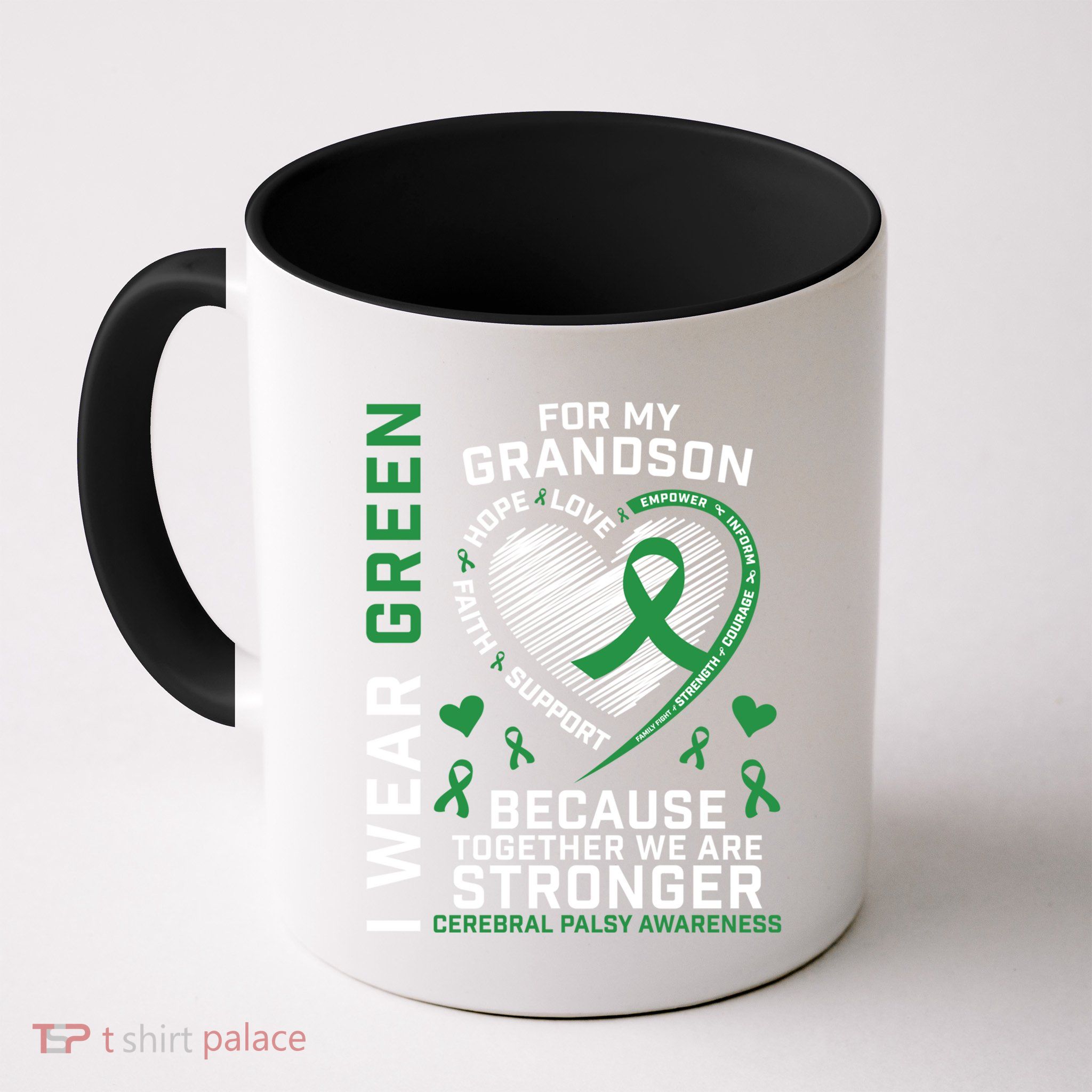 Grandma Grandpa Funny Gift Cp Grandson Cerebral Palsy Awareness Meaningful Gift Mug