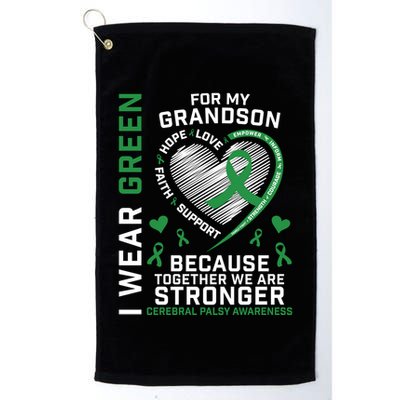 Grandma Grandpa Funny Gift Cp Grandson Cerebral Palsy Awareness Meaningful Gift Golf Towel