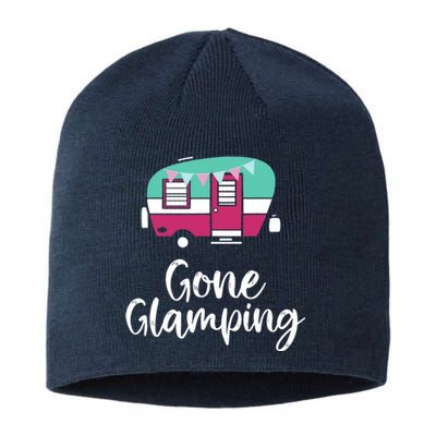 Gone Glamping Funny Glamper Queen Glamper Girl Glamping Sustainable Beanie