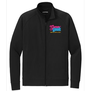 Gamer Geek Funny Game On 3Rd Grade Video Gamer Gift Stretch Full-Zip Cadet Jacket