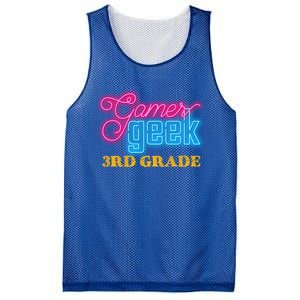 Gamer Geek Funny Game On 3Rd Grade Video Gamer Gift Mesh Reversible Basketball Jersey Tank