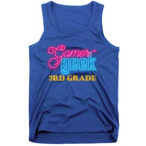 Gamer Geek Funny Game On 3Rd Grade Video Gamer Gift Tank Top