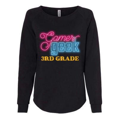 Gamer Geek Funny Game On 3Rd Grade Video Gamer Gift Meaningful Gift Womens California Wash Sweatshirt