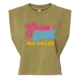 Gamer Geek Funny Game On 3Rd Grade Video Gamer Gift Meaningful Gift Garment-Dyed Women's Muscle Tee