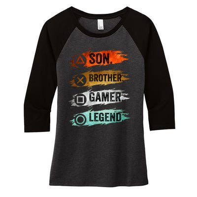 Gaming Gifts For Teenage Boy 816 Year Old Gamer Women's Tri-Blend 3/4-Sleeve Raglan Shirt