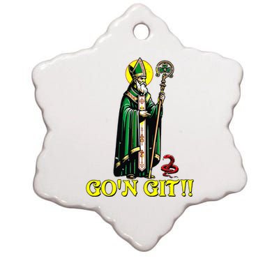 Gon Git Funny St Patricks Day Shamrock St Patty Party Irish Ceramic Star Ornament