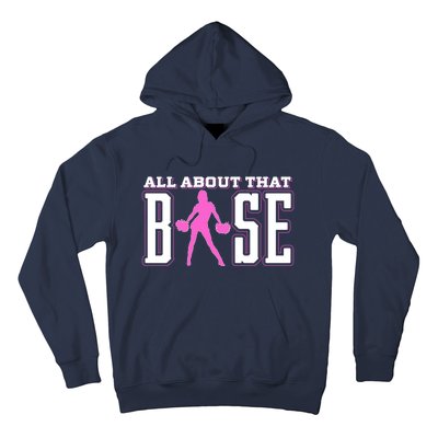 Great Gift For The Cheerleader All About That Base Cheerleading Hoodie