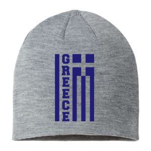 Greece Greek Flag Heart Sustainable Beanie