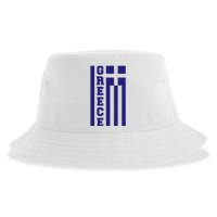 Greece Greek Flag Heart Sustainable Bucket Hat