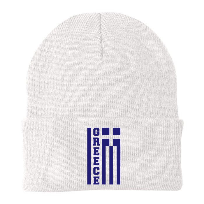 Greece Greek Flag Heart Knit Cap Winter Beanie