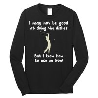 Golf Gag Fun Vintage Golfing Iron Pun Joke Golfer Long Sleeve Shirt