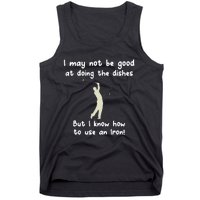 Golf Gag Fun Vintage Golfing Iron Pun Joke Golfer Tank Top