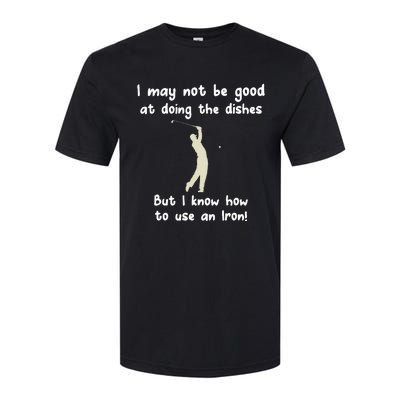 Golf Gag Fun Vintage Golfing Iron Pun Joke Golfer Softstyle CVC T-Shirt