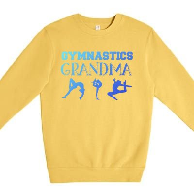 Gymnastics Grandma For Grandmothers Great Gift Premium Crewneck Sweatshirt