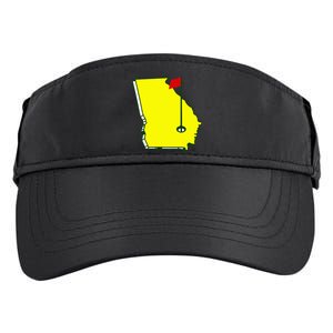 Georgia Golf Flag State Adult Drive Performance Visor