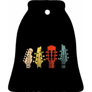 Guitar Gift For Women Music Band Guitarist Stuff Ceramic Bell Ornament