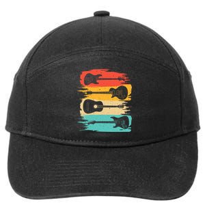 Guitar Gift For Women Music Band Guitarist Stuff 7-Panel Snapback Hat