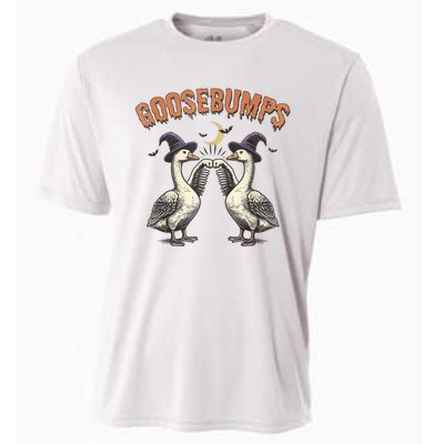 Goosebumps Geese Funny Halloween Witches Hat Cooling Performance Crew T-Shirt