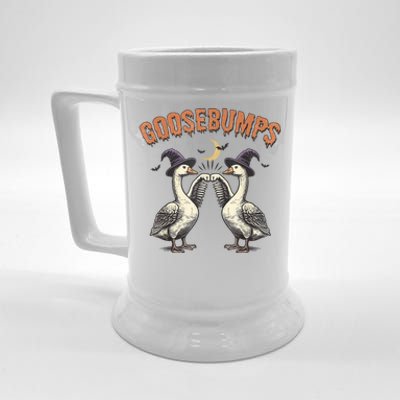 Goosebumps Geese Funny Halloween Witches Hat Beer Stein