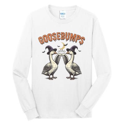 Goosebumps Geese Funny Halloween Witches Hat Tall Long Sleeve T-Shirt