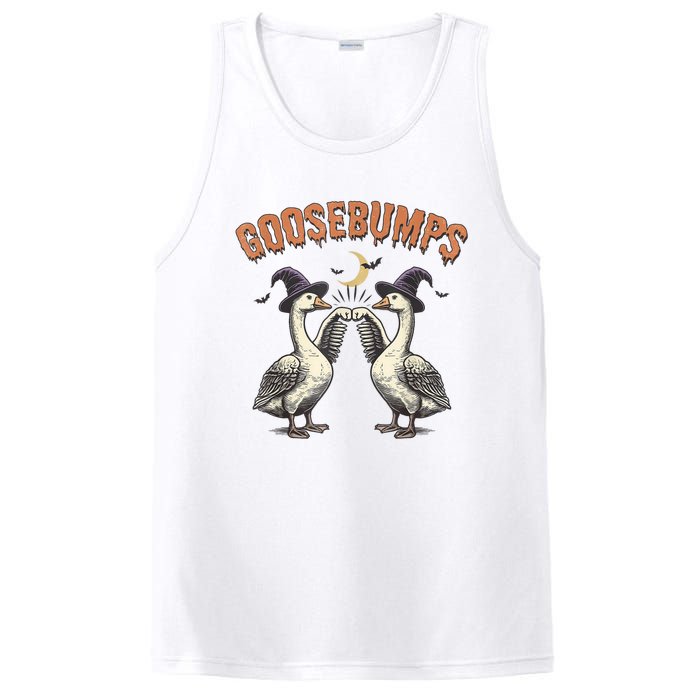 Goosebumps Geese Funny Halloween Witches Hat PosiCharge Competitor Tank