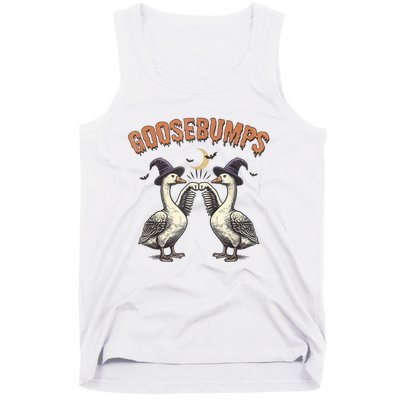 Goosebumps Geese Funny Halloween Witches Hat Tank Top