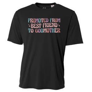 Godmother Gifts For Godparents On Baptism Day Promoted From Best Friend To Godmo Cooling Performance Crew T-Shirt