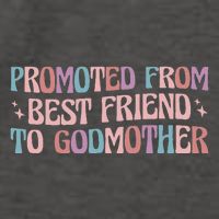 Godmother Gifts For Godparents On Baptism Day Promoted From Best Friend To Godmo Vector Backpack