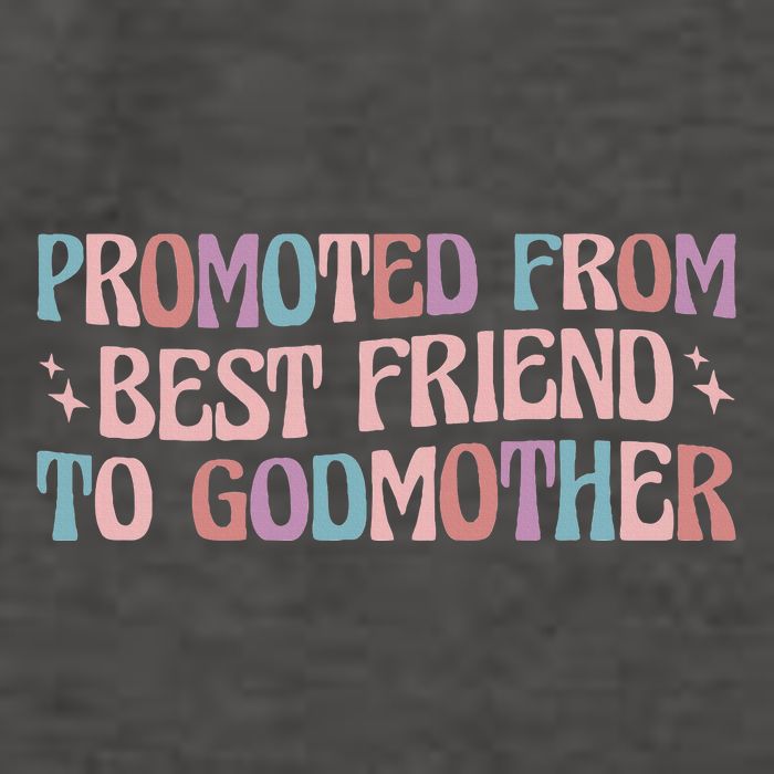 Godmother Gifts For Godparents On Baptism Day Promoted From Best Friend To Godmo Vector Backpack