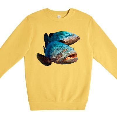 Goliath Grouper Fish Premium Crewneck Sweatshirt