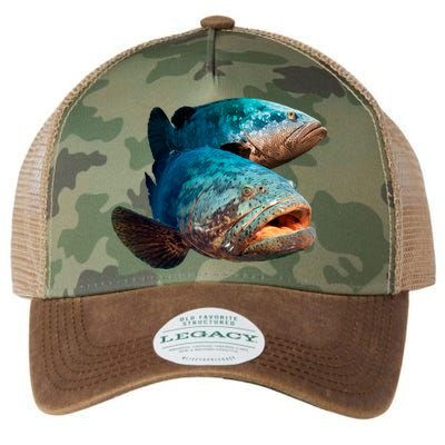 Goliath Grouper Fish Legacy Tie Dye Trucker Hat