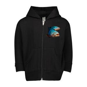 Goliath Grouper Fish Toddler Zip Fleece Hoodie