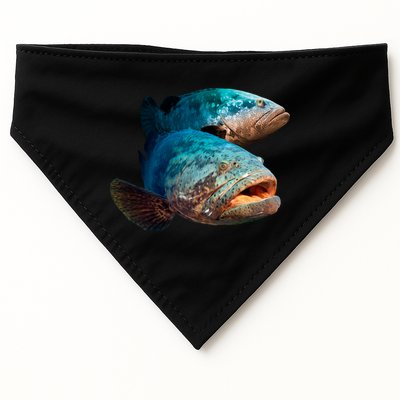 Goliath Grouper Fish USA-Made Doggie Bandana