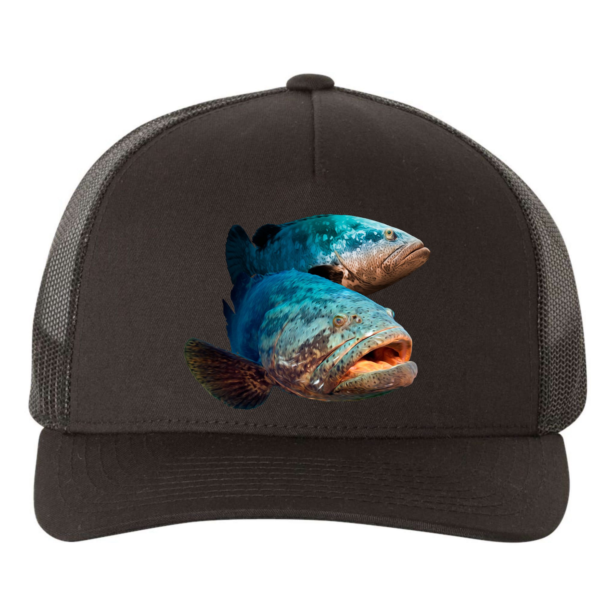 Goliath Grouper Fish Yupoong Adult 5-Panel Trucker Hat