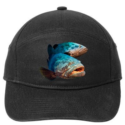Goliath Grouper Fish 7-Panel Snapback Hat