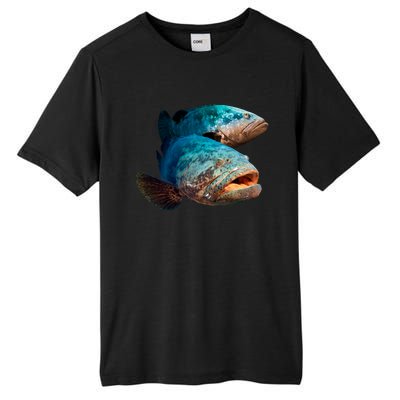 Goliath Grouper Fish Tall Fusion ChromaSoft Performance T-Shirt