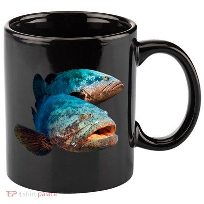 Goliath Grouper Fish 11oz C Handle Ceramic Mug