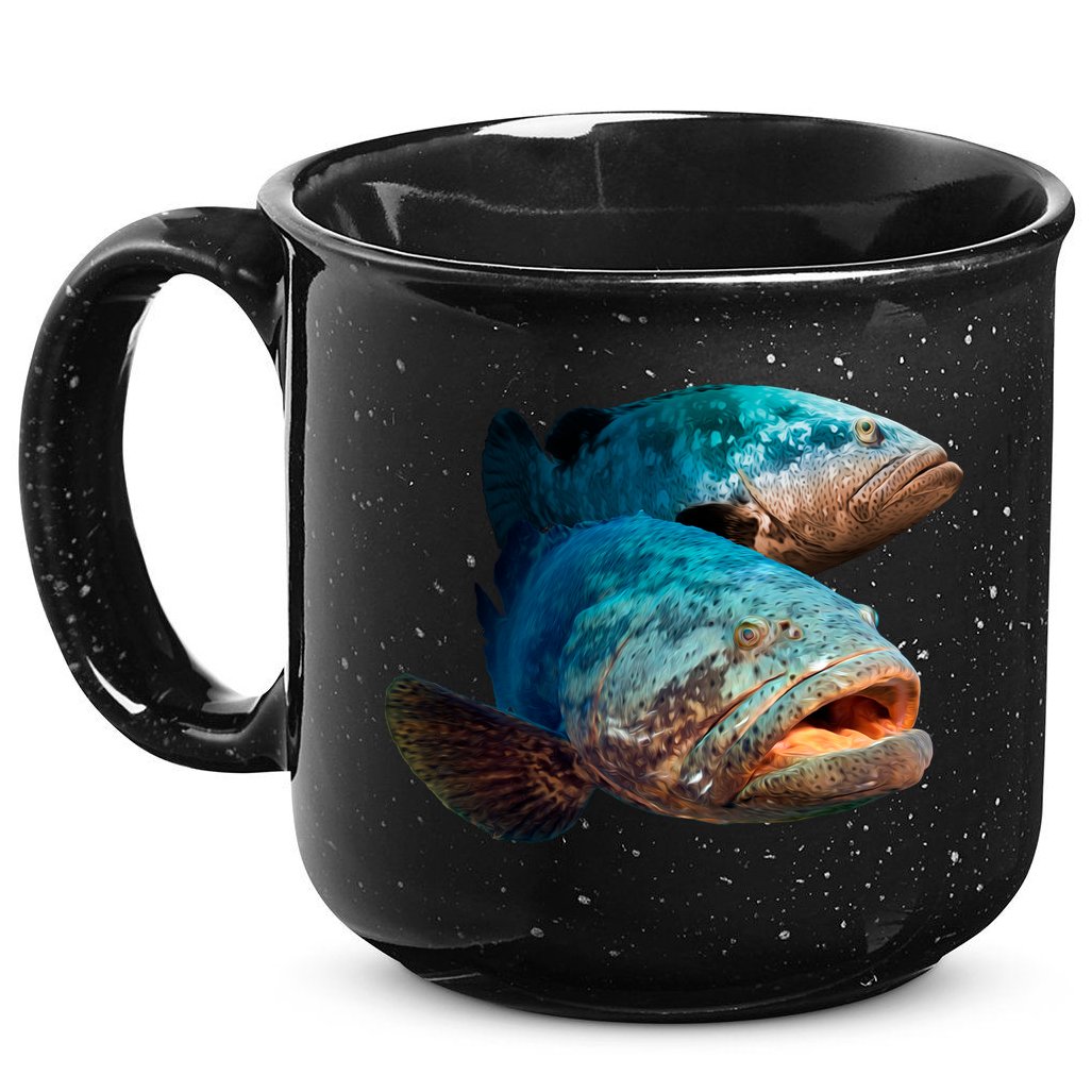 Goliath Grouper Fish 15oz Campfire Ceramic Mug