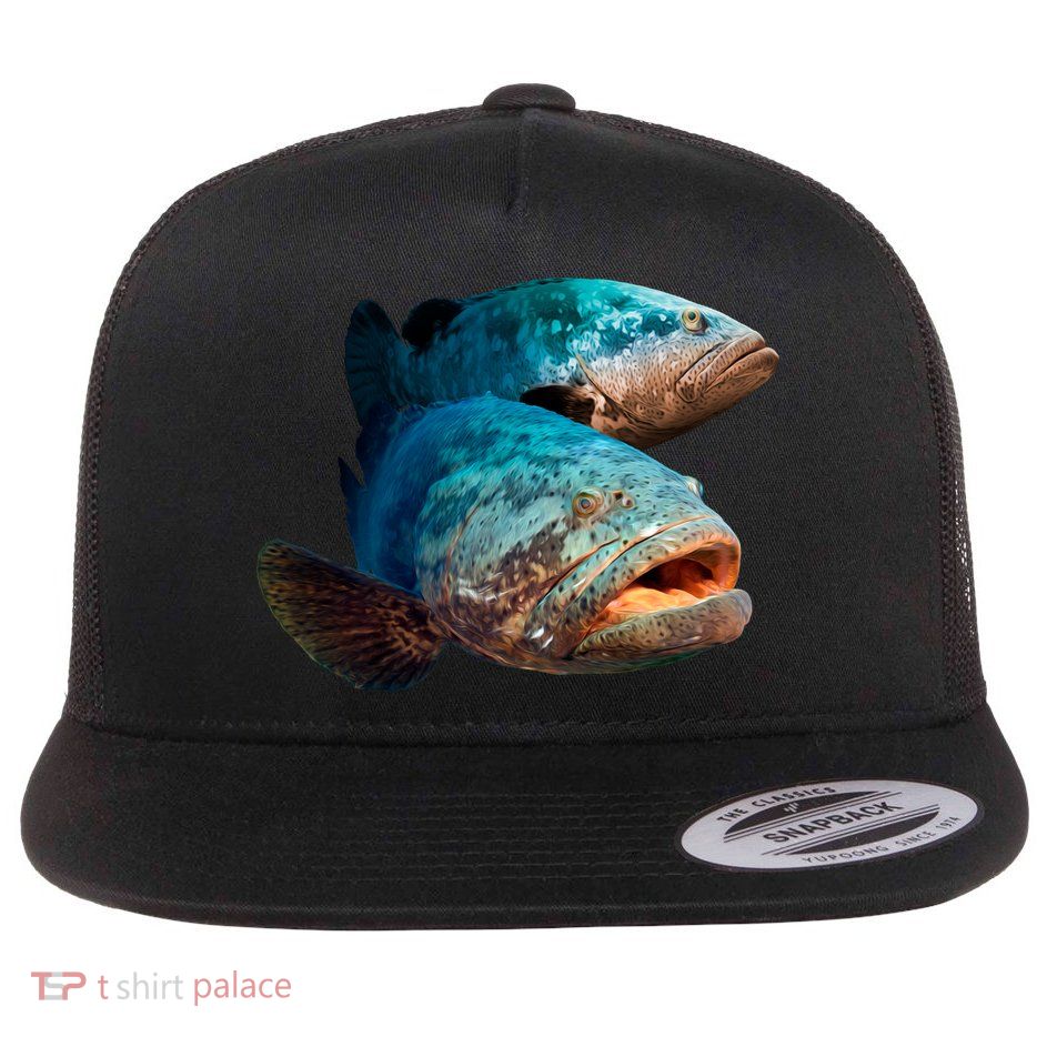 Goliath Grouper Fish Flatbill Hat