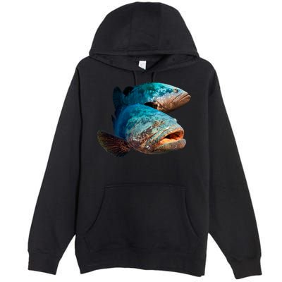 Goliath Grouper Fish Premium Pullover Hoodie