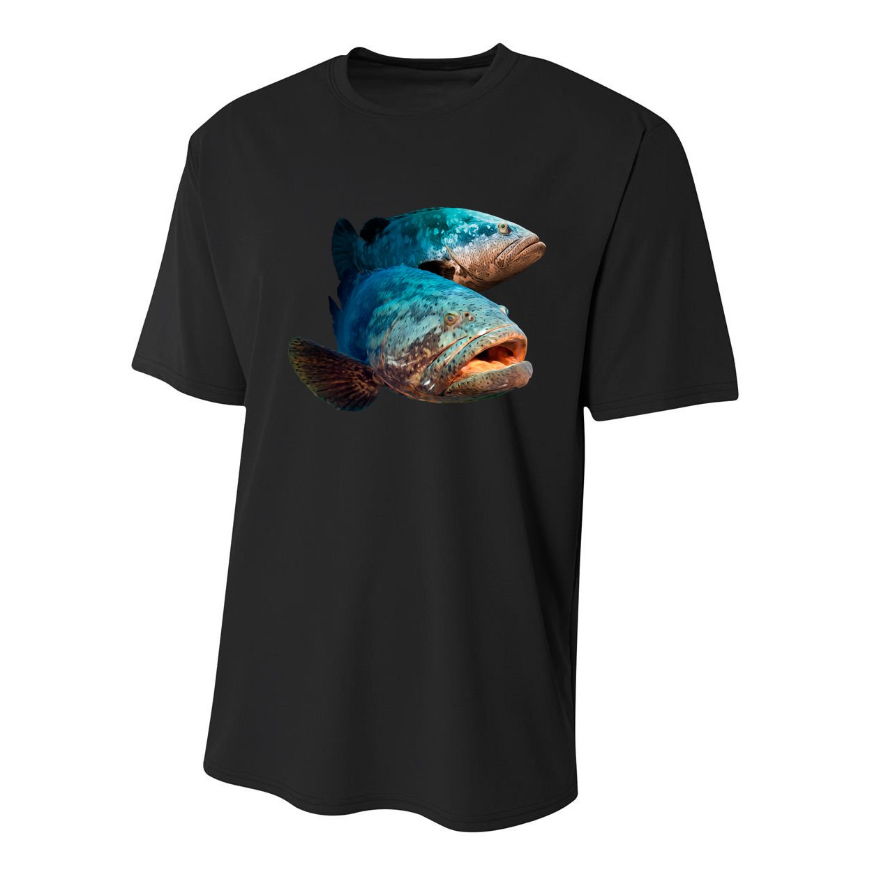 Goliath Grouper Fish Youth Performance Sprint T-Shirt