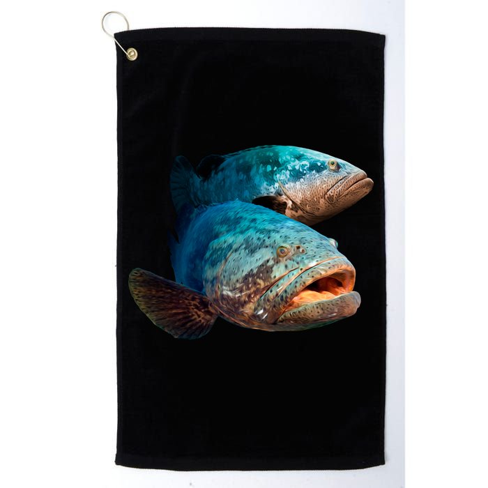 Goliath Grouper Fish Golf Towel