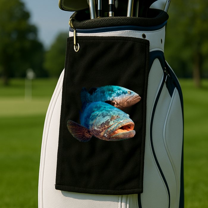 Goliath Grouper Fish Golf Towel
